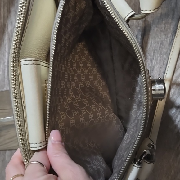 VINTAGE BANANA REPUBLIC LEATHER BAG OFF WHITE - Picture 12 of 17